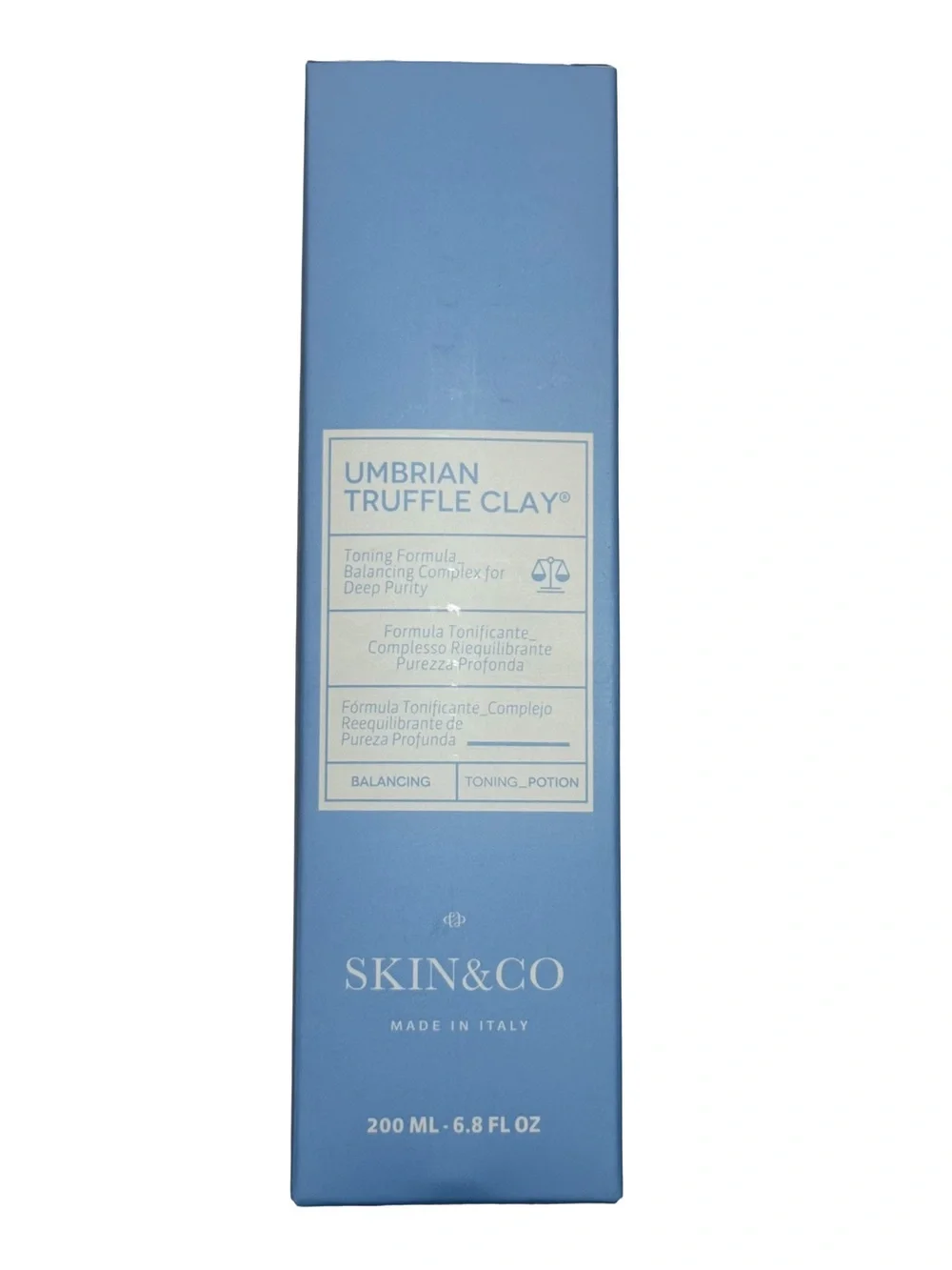 SKIN&CO Umbrian Truffle Clay Pore Refining Toning Potion Full Size Italy NIB